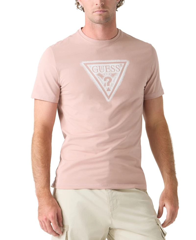 Guess Men's Triangle Spray Graphic T-Shirt