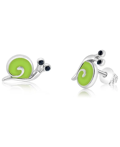 Chanteur Kids Snail Hypoallergenic Earrings for Girls with Surgical Titanium Screwbacks