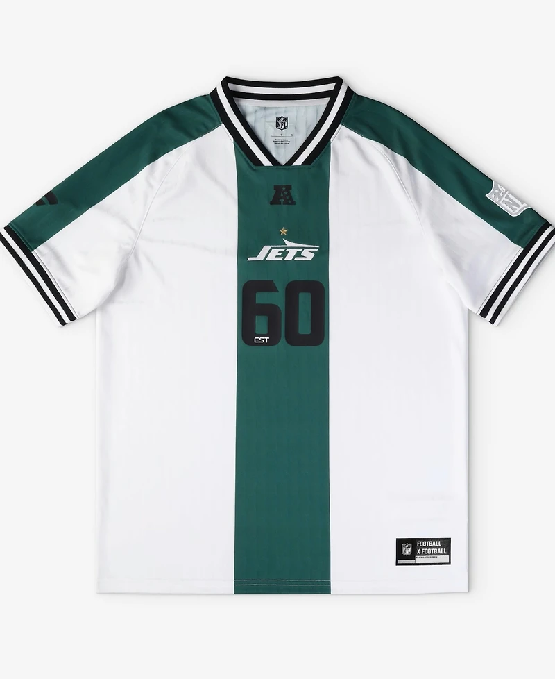 Fanatics Men's White New York Jets Football x Football V-Neck Fan Jersey