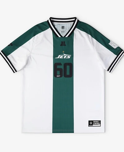Fanatics Men's White New York Jets Football x Football V-Neck Fan Jersey