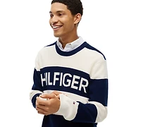 Tommy Hilfiger Men's Waffle Cotton Crewneck Sweater
