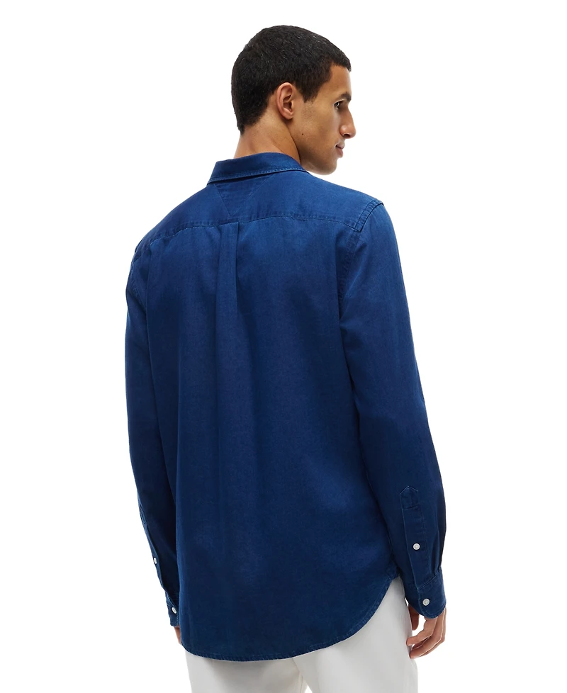 Tommy Hilfiger Men's Chambray Regular-Fit Shirt