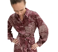 Emme Marella Women's Emmalarico Printed Twill Shirt-Dress