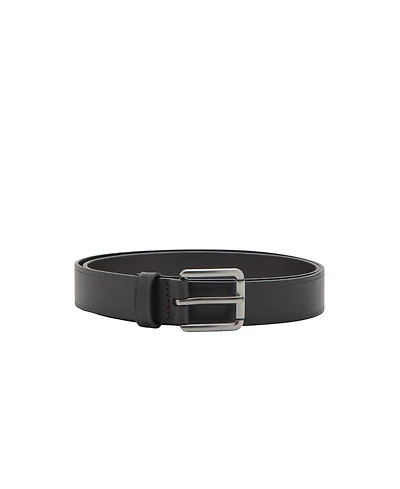 Mango Men's Square Buckle Leather Belt