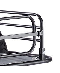 Mountaintop Bike Cargo Trailer, 275 lbs Carbon Steel Frame, 20" Wheels, Quick Hitch, Foldable Cart Fits Most Bikes