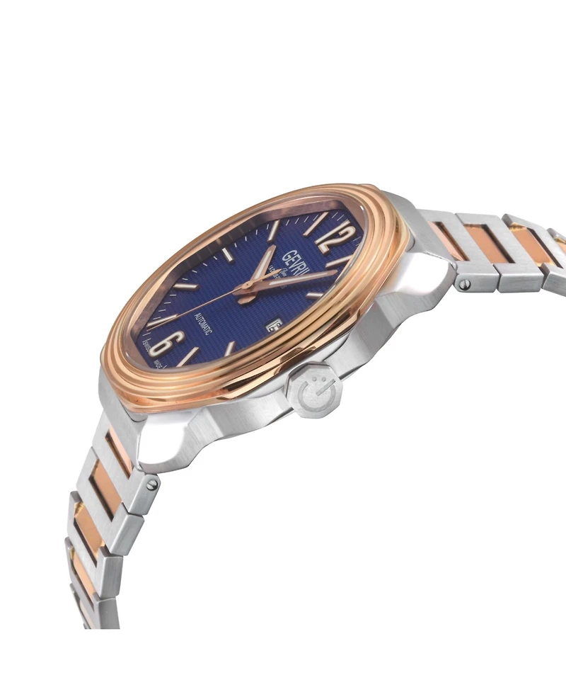 Gevril Men's Swiss Made Roosevelt Swiss Automatic Two tone Stainless Steel Bracelet Watch