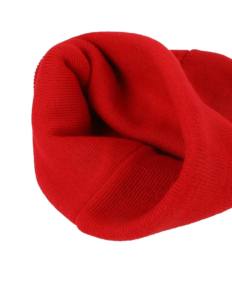 Hello Kitty Embroidered Character Face Cuff Beanie