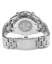 GV2 by Gevril Men's Swiss Made Regatta Swiss Quartz Silver Stainless Steel Bracelet Watch