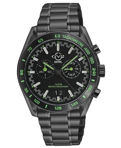 GV2 by Gevril Men's Swiss Made Freccia Swiss Quartz Ip Stainless Steel Bracelet Watch