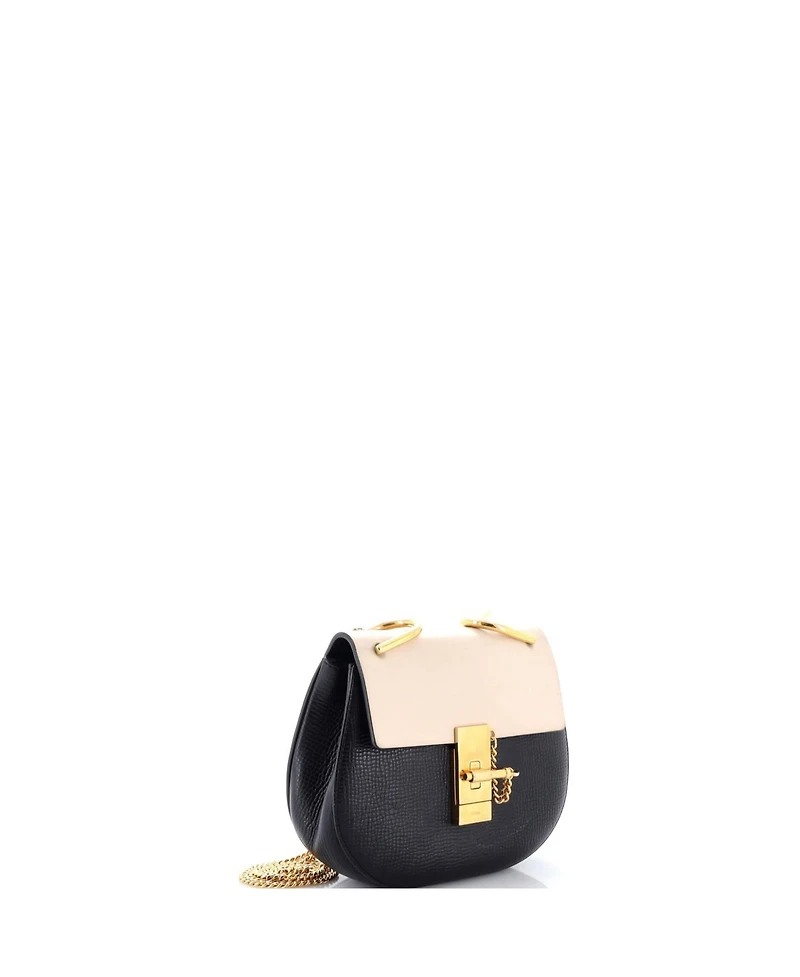 Pre-Owned Chloe Mini Drew Crossbody Bag Perforated Leather