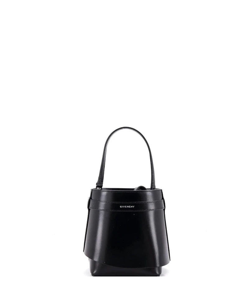 Pre-Owned Givenchy Gv Shark Lock Bucket Bag Leather