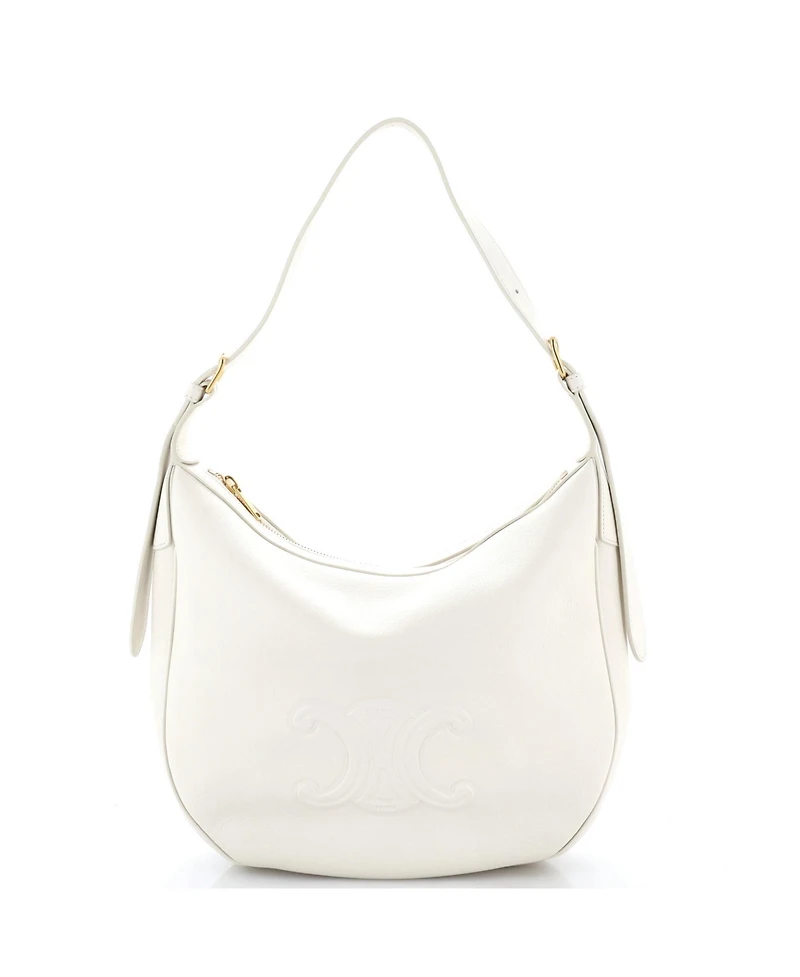 Pre-Owned Celine Medium Heloise Shoulder Bag Triomphe Embossed Leather