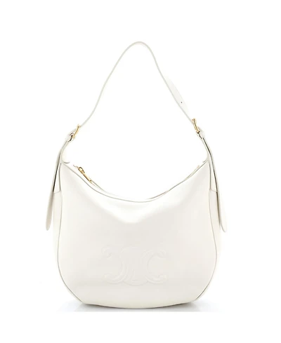 Pre-Owned Celine Medium Heloise Shoulder Bag Triomphe Embossed Leather