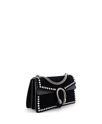 Pre-Owned Gucci Small Dionysus Bag Crystal Embellished Suede