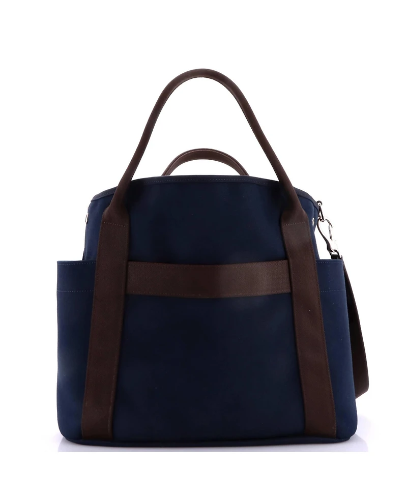 Pre-Owned Hermes Sac De Pansage Groom Handbag Canvas