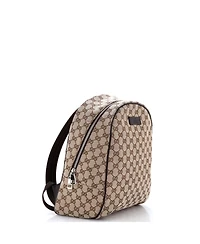 Pre-Owned Gucci Zip Around Travel Backpack Gg Canvas