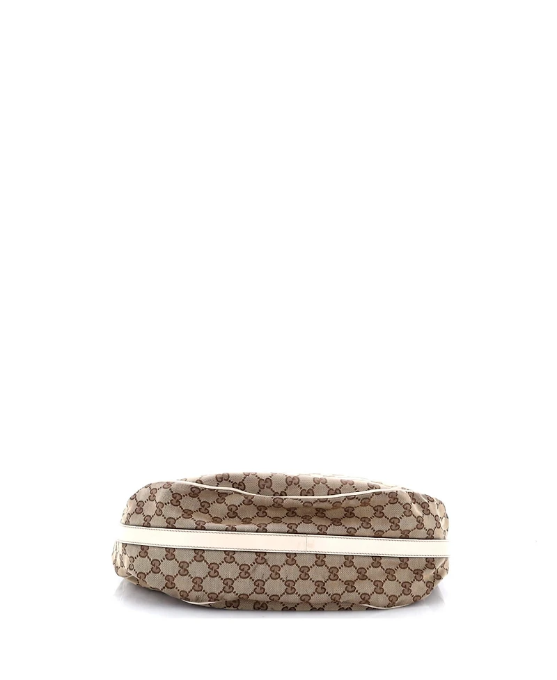 Pre-Owned Gucci Medium Twins Hobo Gg Canvas