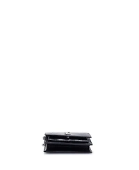 Pre-Owned Saint Laurent Sunset Top Handle Chain Wallet Embossed Leather