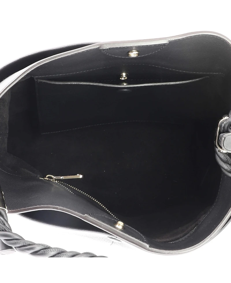 Pre-Owned Chloe Braided Handle Key Bucket Bag Leather