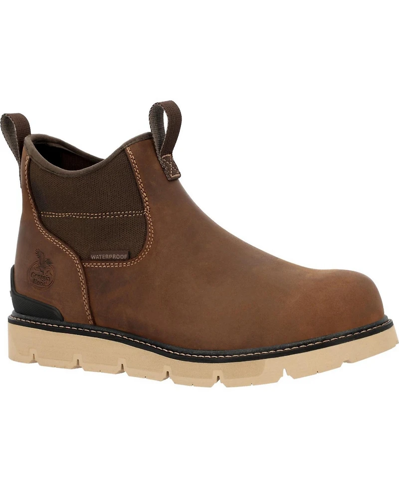 Georgia Boot Men's Carbon Flex Wedge Chelsea Carbon Toe Work Boot