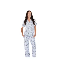 Motette Women's Porcelain Vine Bamboo Pajama Set