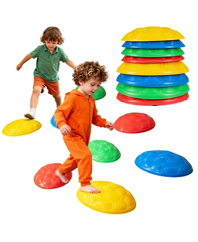Sugift 8-Piece Non-Slip Sensory Kids Stepping Stones, Ages 3+