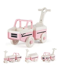 Sugift 4-in-1 Ride On Push Car With Music and Storage, Ages 1.5-5