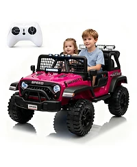 homfan 24V 4WD 2-Seater Ride-On Truck, Ages 3-8
