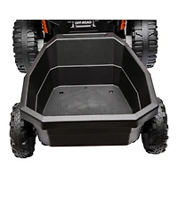 homfan 12V Ride-On Trailer with Locking Hitch Pin, 24.02" x 17.72" x 9.45", 30 pounds, Ages 3-8