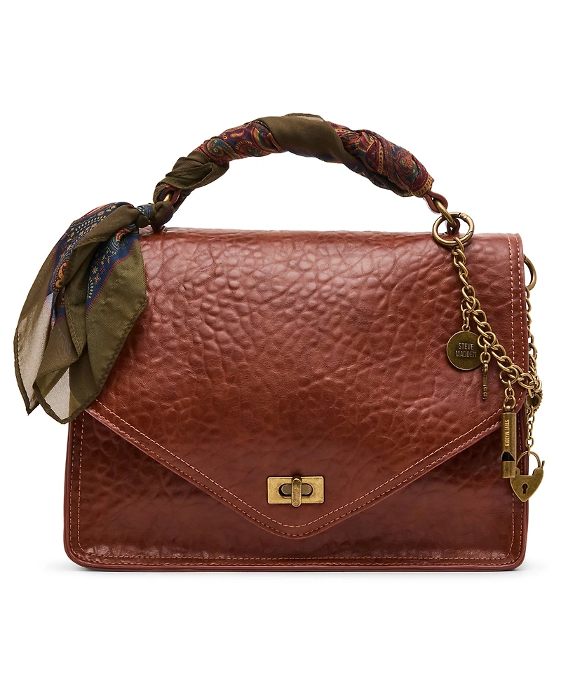 Steve Madden Theia Flap Small Satchel Handbag
