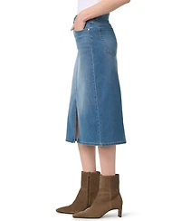 Gloria Vanderbilt Women's High-Waisted Midi Denim Skirt