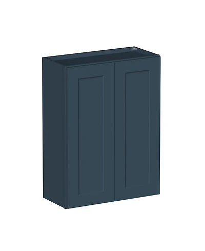 Boyel Living W27" Dove Wall Cabinet with Full Overlay Hdf Door for Custom Kitchen or Bathroom