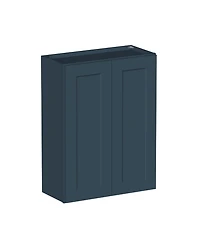 Boyel Living W27" Dove Wall Cabinet with Full Overlay Hdf Door for Custom Kitchen or Bathroom