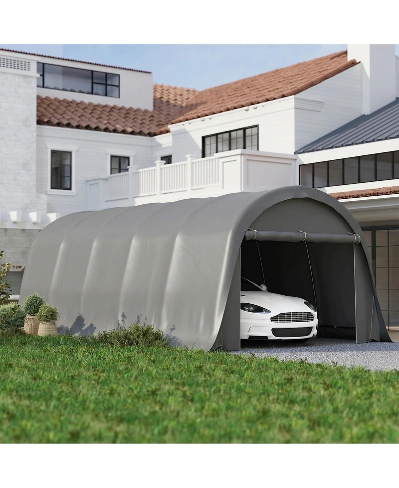 Outsunny Heavy Duty Carport, UPF50+ Portable Garage