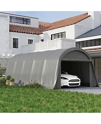 Outsunny Heavy Duty Carport, UPF50+ Portable Garage