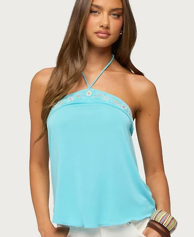 Edikted Women's Thayer Beaded Halter Top
