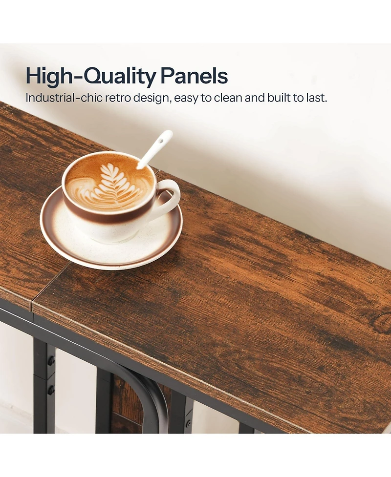 Slickblue Modern 2-Tier Slim Console Table for Entryway and Living Room