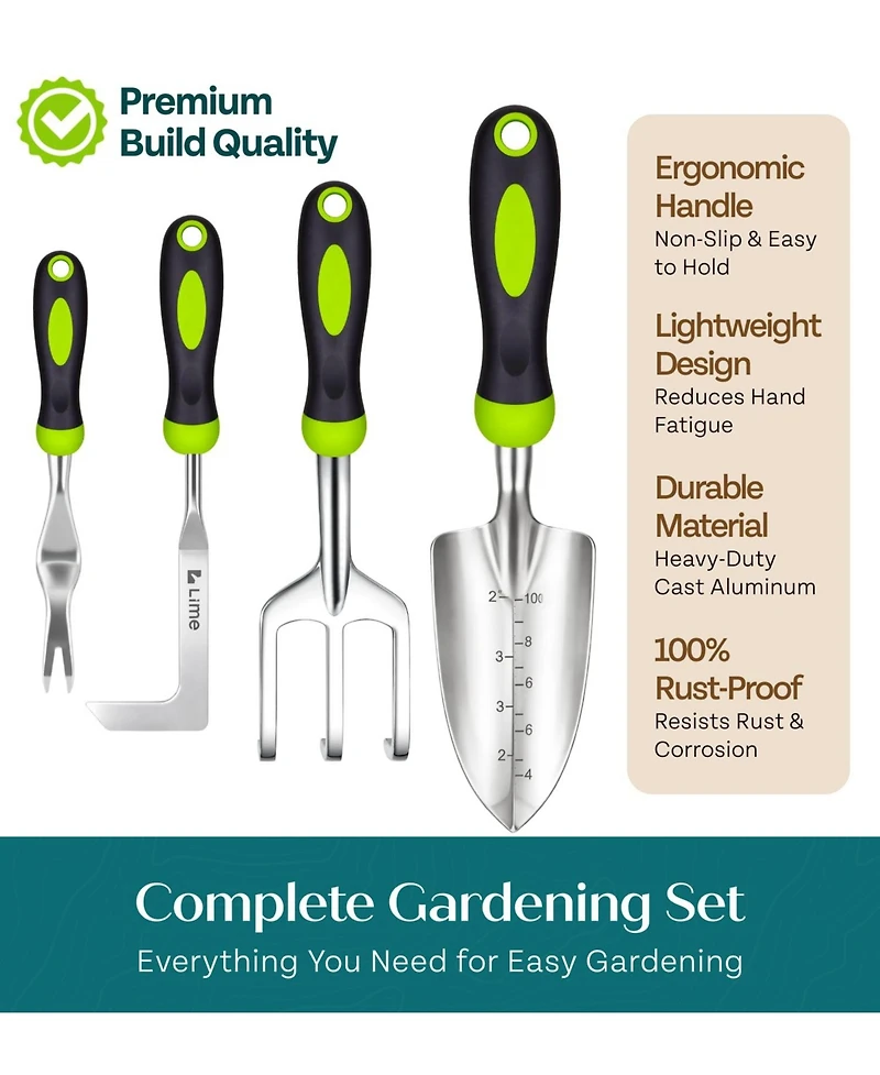Xdovet Heavy Duty Gardening Tools Set With Potting Mat