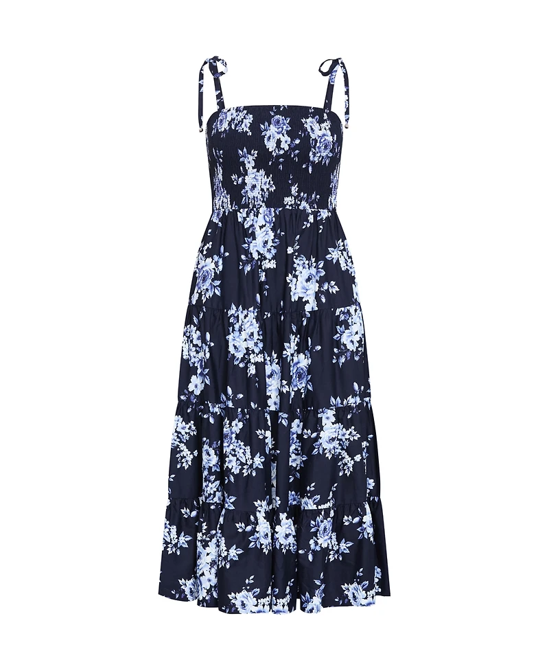City Chic Women's Plus Marli Floral Tier Maxi Dress