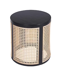 sumyeg Rubber Wood Side Table End with Mdf Stable Base