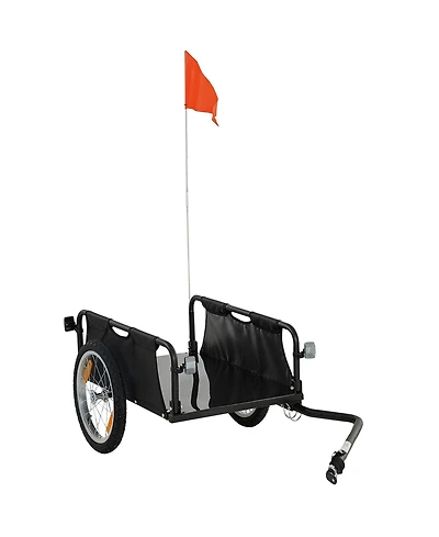 Soozier Bike Cargo Trailer with Quick Release 16" Wheels