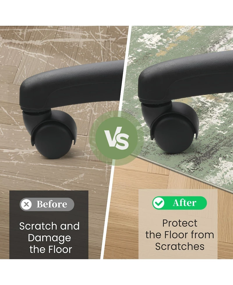Danrong Heavy Duty Office Chair Mat for Hardwood Floors and Tile Protector