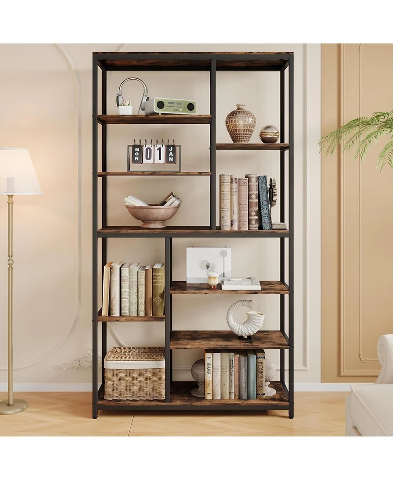 Tribesigns 8-Tier 79 Inch Tall Bookshelf