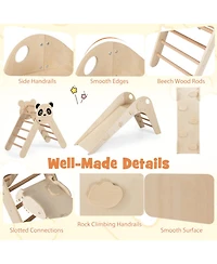 Sugift Montessori Foldable Climbing Triangle Set, 3-Piece