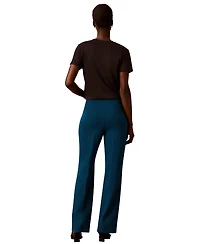 Calvin Klein Women's High-Waisted Pull-On Bootcut Pants