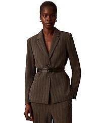 Calvin Klein Women's Notch Collar Long-Sleeve Blazer
