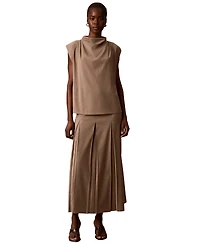 Calvin Klein Women's Draped Neck Top