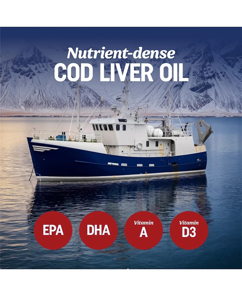 Mav Nutrition Cod Liver Softgels 1000 Milligram, 60 Count