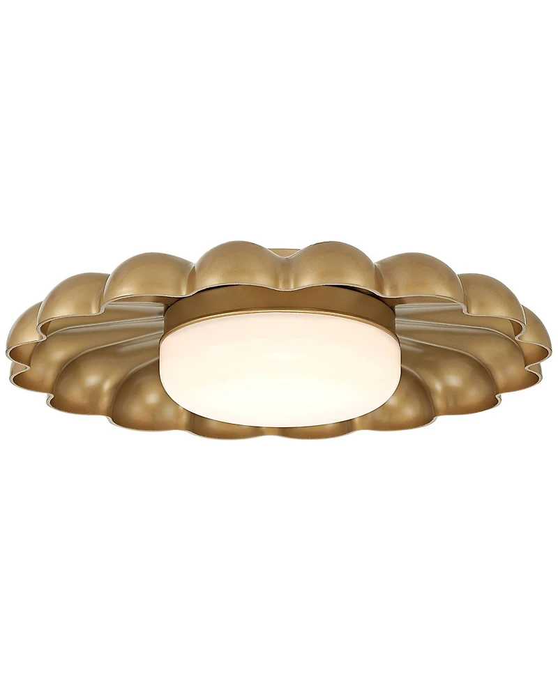 Possini Euro Design Possini Euro Braum 14" Led Flower Petal Ceiling Light