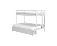 Grain & Grove Bear Furniture Plywood Twin/Full Bunk with Underbed Storage Drawers